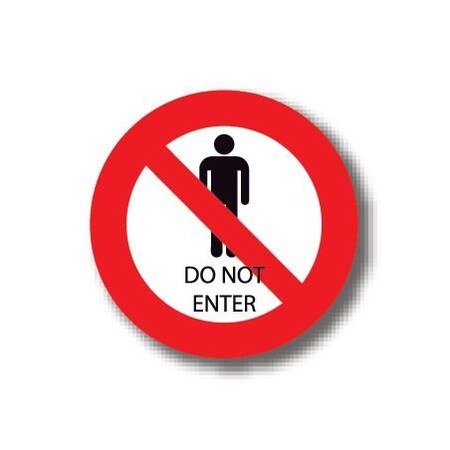 Ergomat 32in CIRCLE SIGNS - Do Not Enter DSV-SIGN 1024 #1842 -UEN